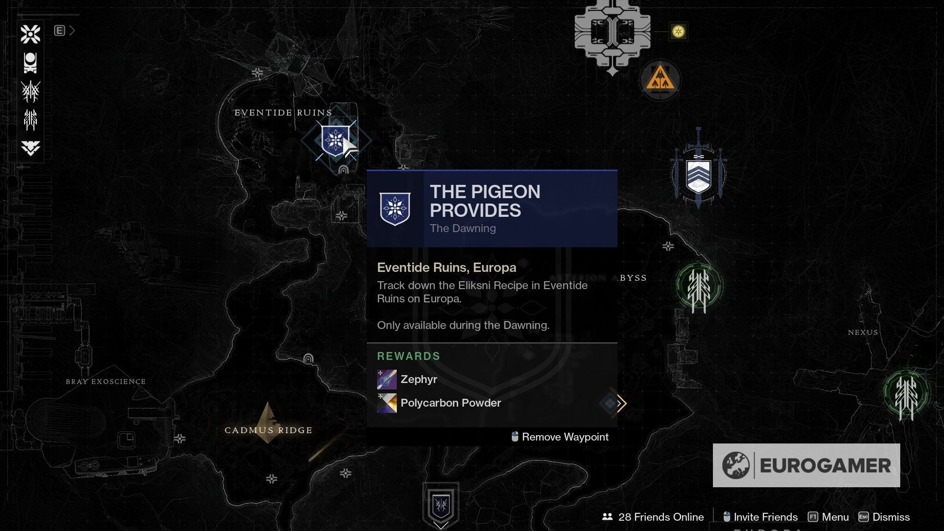 Destiny 2 The Pigeon Provides quest  How to start The Pigeon Provides and unlock Zephyr in Destiny 2 - 27
