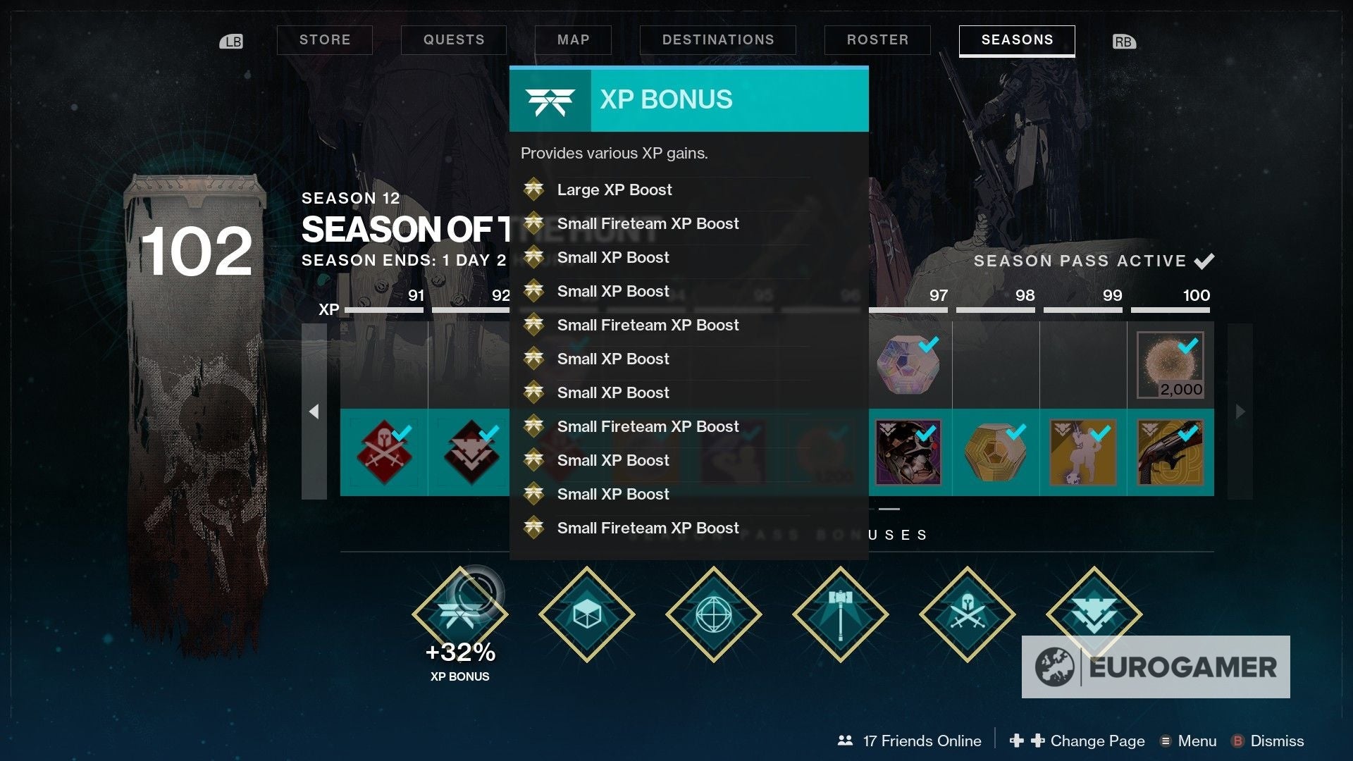 Destiny 2 XP farm suggestions and XP boost sources explained - 84