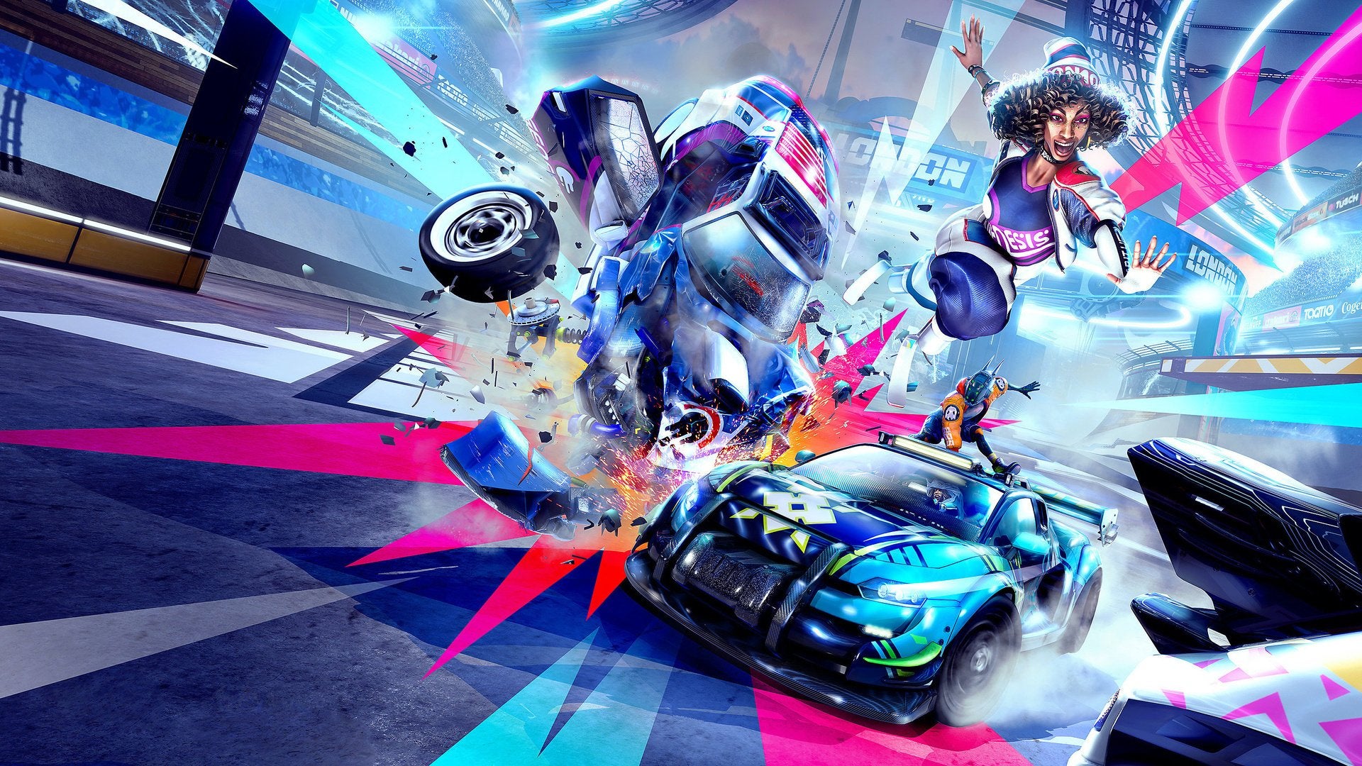 A arte oficial de Destruction Allstars.