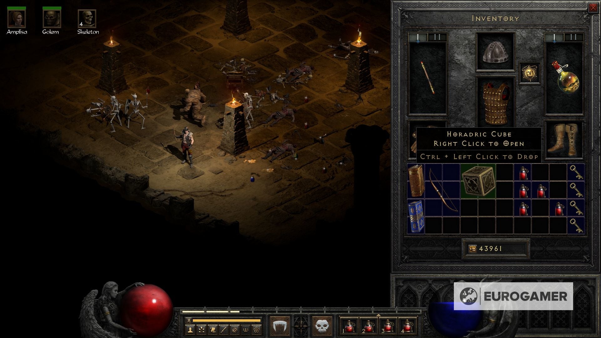 Diablo 2   Horadric Cube location  How to use the Horadric Cube and recipes list explained - 32
