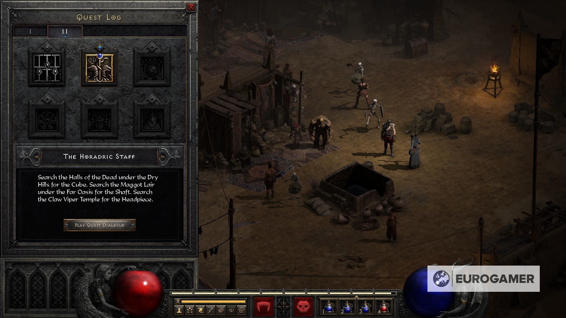 Diablo 2   Horadric Cube location  How to use the Horadric Cube and recipes list explained - 31