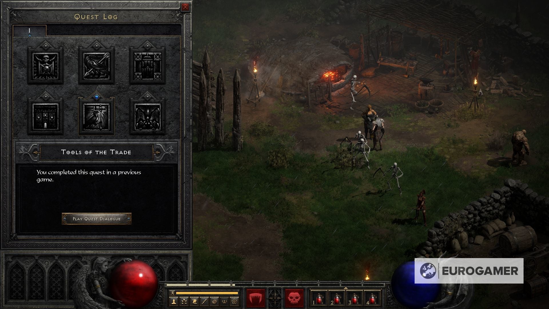 Diablo 2   Monastery locations  Where to find the Monastery Barracks and Monastery Catacombs in Act I explained - 68