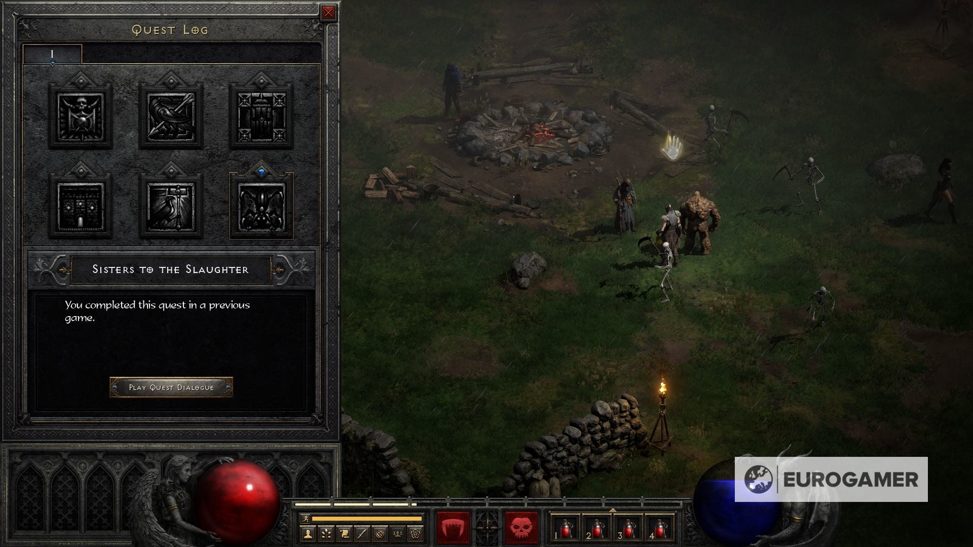 Diablo 2   Monastery locations  Where to find the Monastery Barracks and Monastery Catacombs in Act I explained - 49