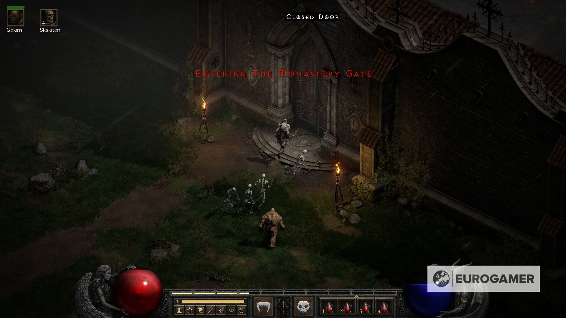 Diablo 2   Monastery locations  Where to find the Monastery Barracks and Monastery Catacombs in Act I explained - 49