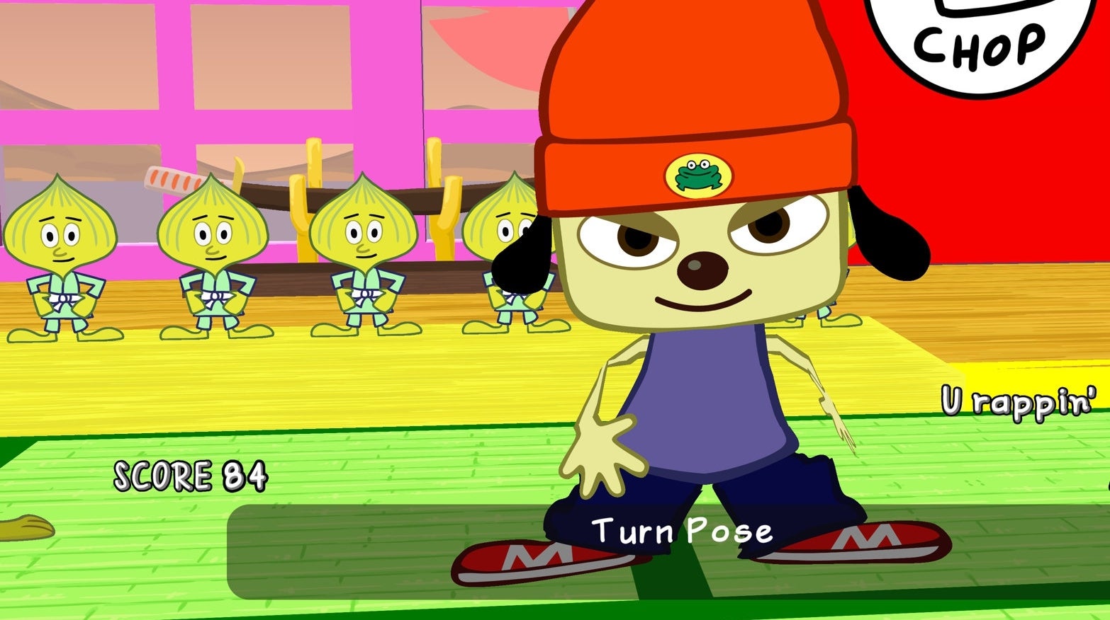 Image for It looks like PS4 Parappa Remastered is the PSP game running under emulation