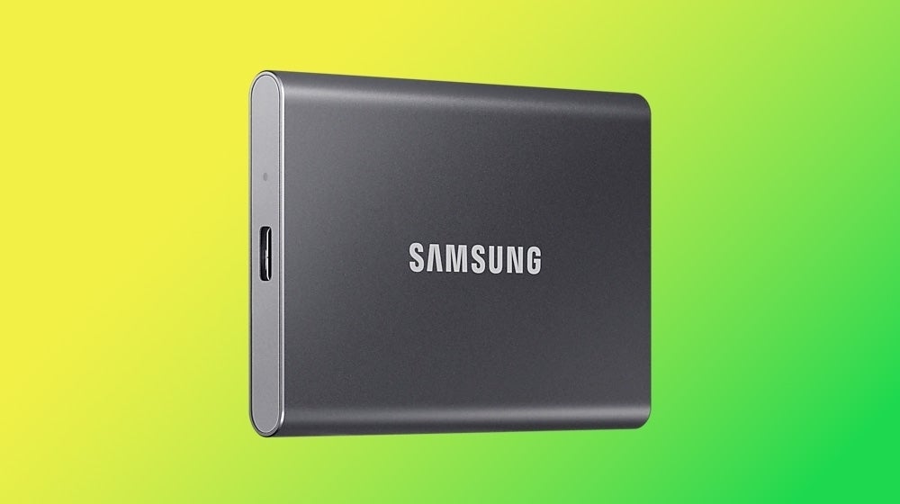 Image for Our favourite portable SSD, Samsung's T7 1TB, is just $110 after a 35% discount