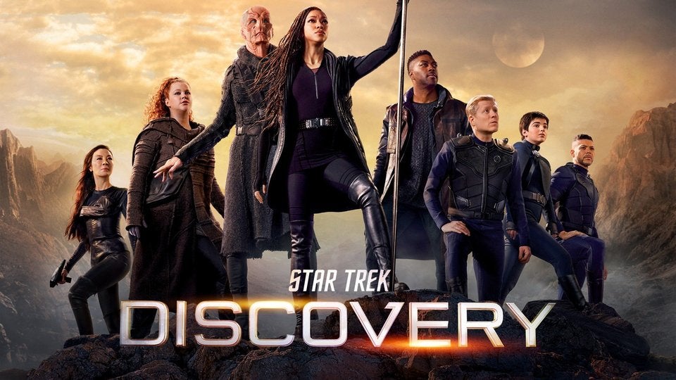 Poster featuring the cast of Star Trek Discovery
