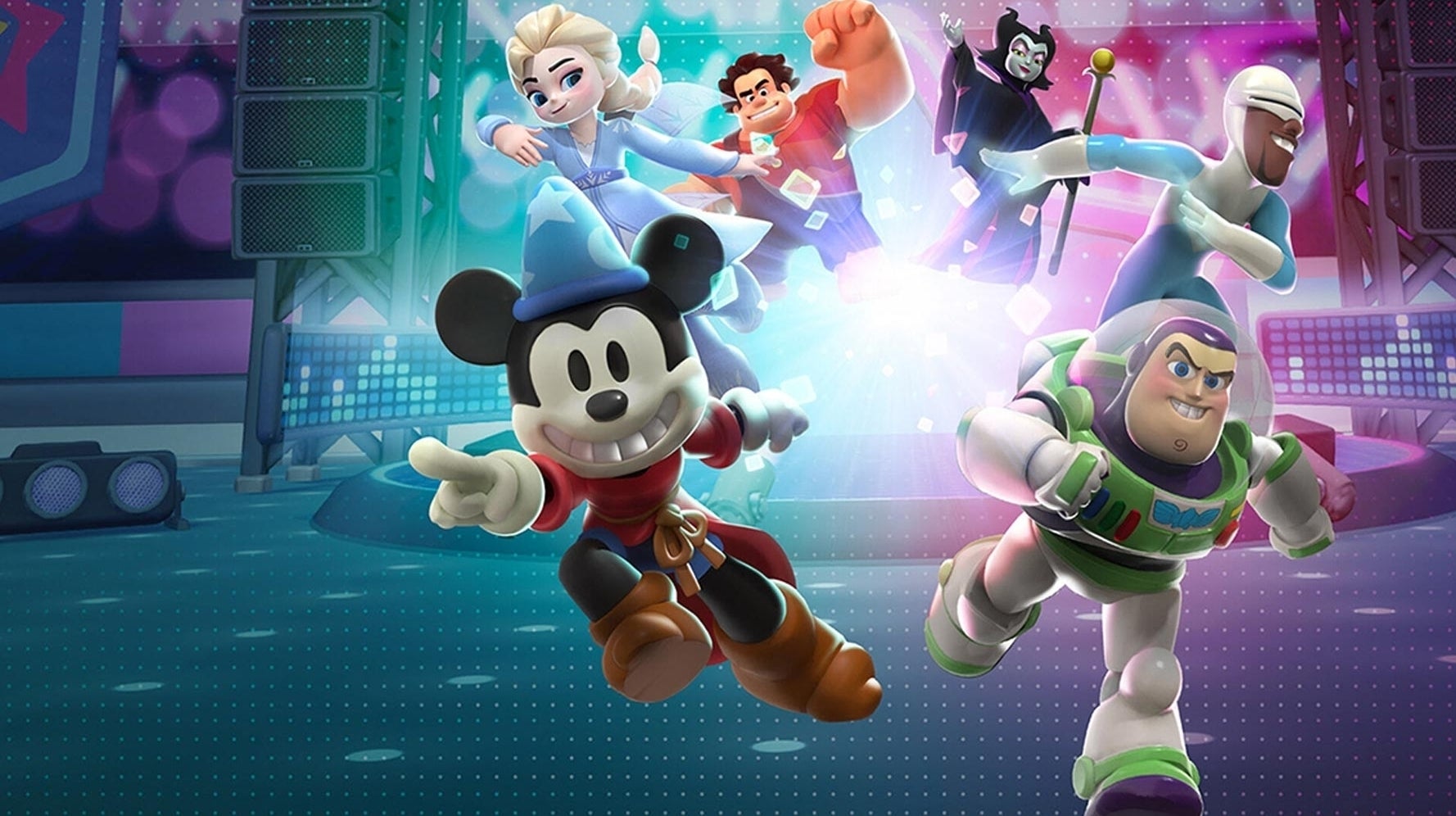 Bilder zu Disney Melee Mania verpasst Elsa und Buzz Lightyear den Smash-Bros-Dreh