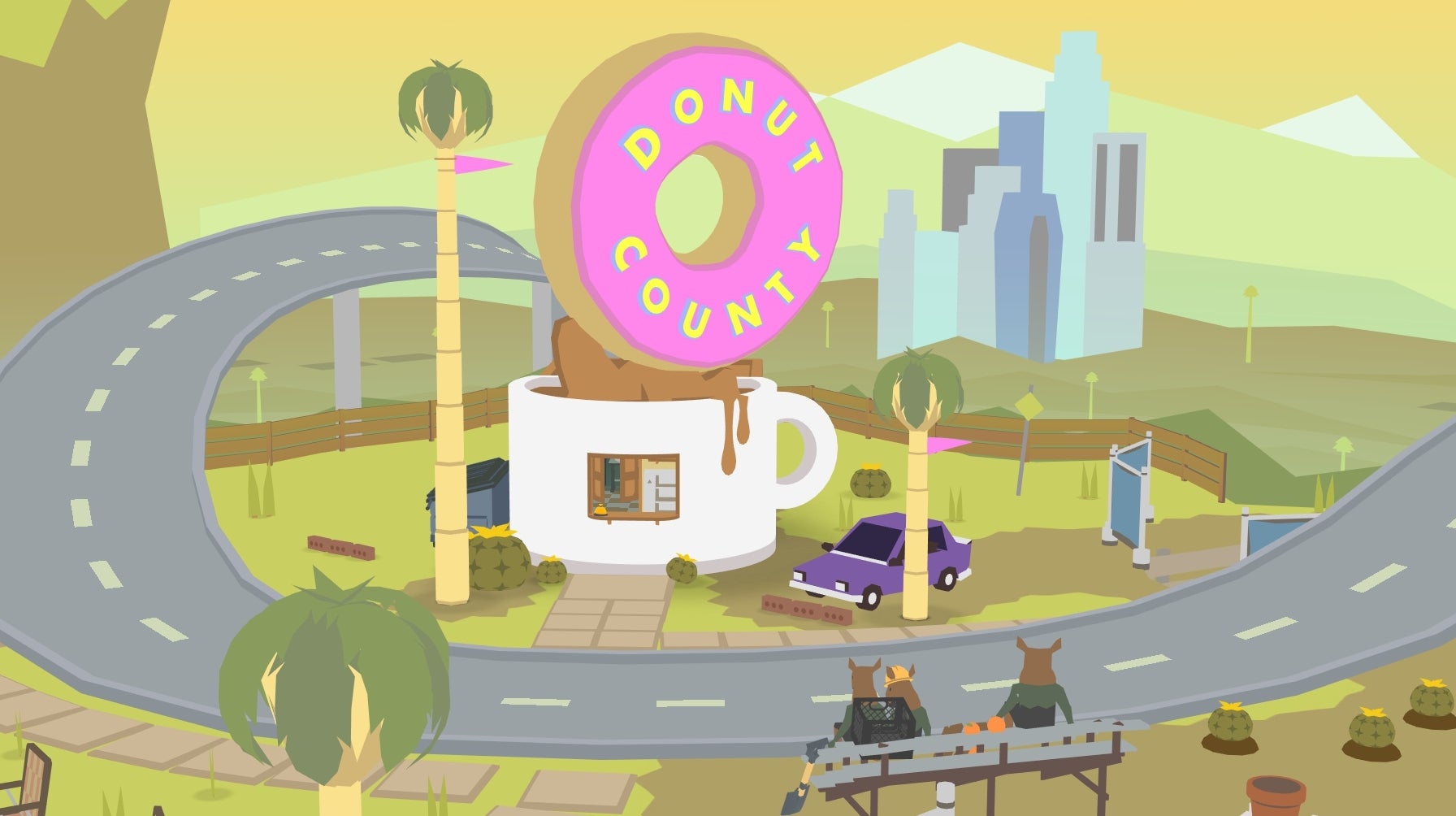 Image for Donut County review - a simple, physics-based puzzler that's a hole lot of fun