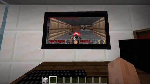Afbeeldingen van Doom nu speelbaar in Minecraft