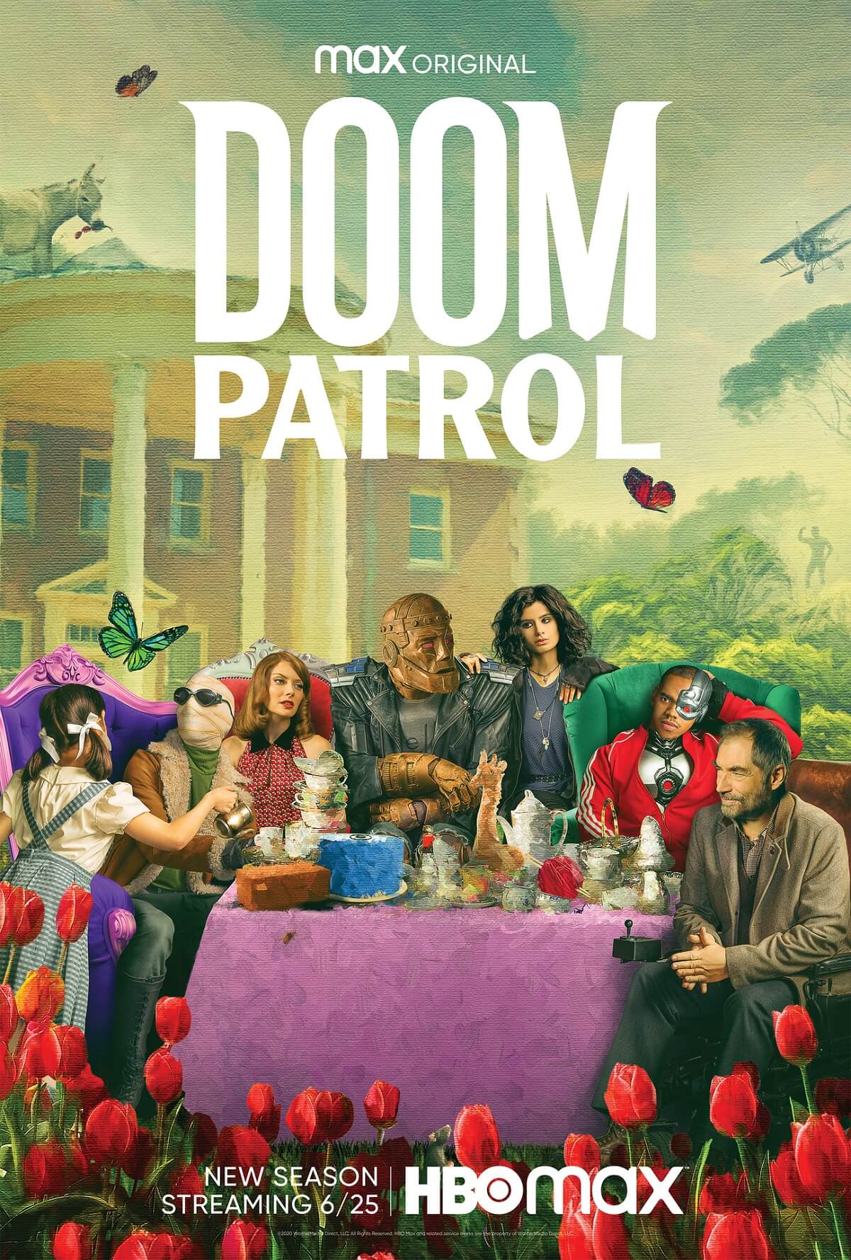 Poster featuring the main characters of Doom Patrol
