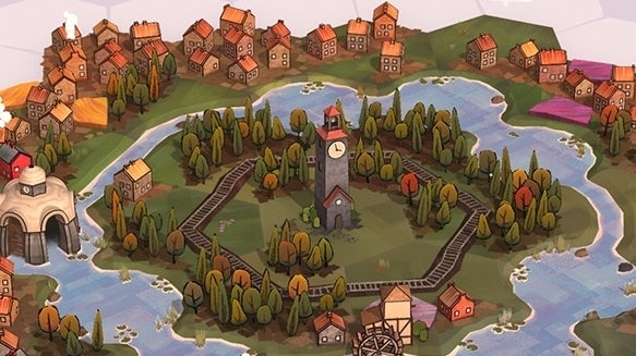 Image for Dorfromantik review - gentle elegance from a deceptively challenging village builder