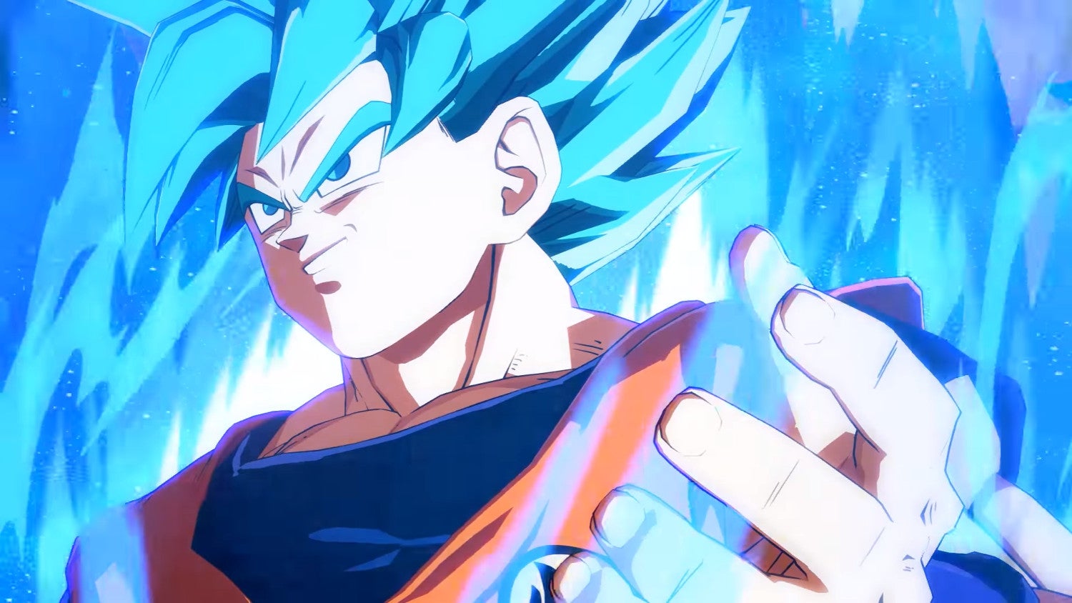 Obrazki dla Goku i Vegeta w formie SSJ Blue w trailerze bijatyki Dragon Ball FighterZ