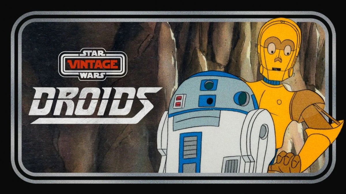 Star Wars Vintage Droids poster