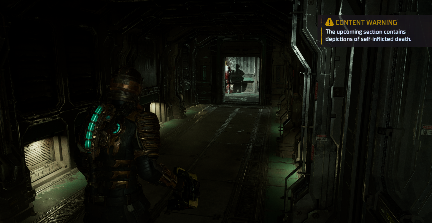 Image for Dead Space accessibility options include content warning feature