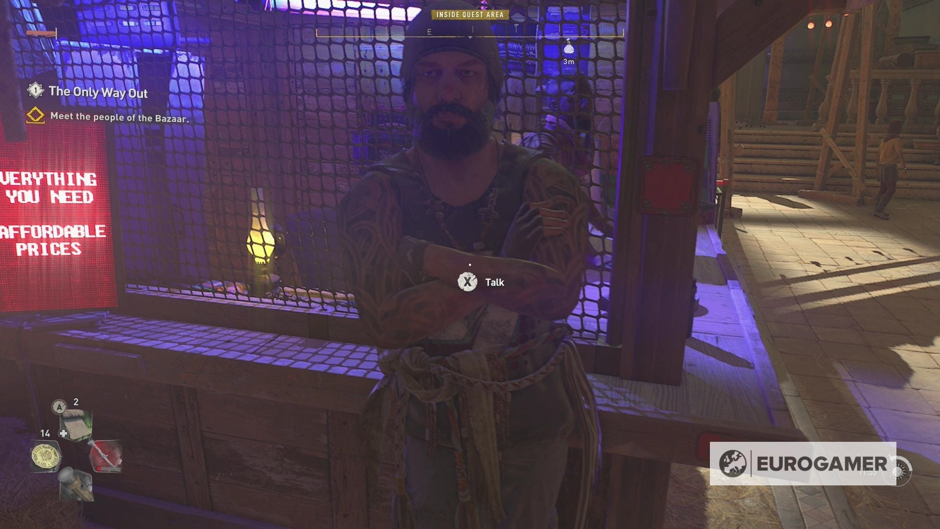 How to complete The Only Way Out s  meet the people of the Bazaar  objective in Dying Light 2 - 2