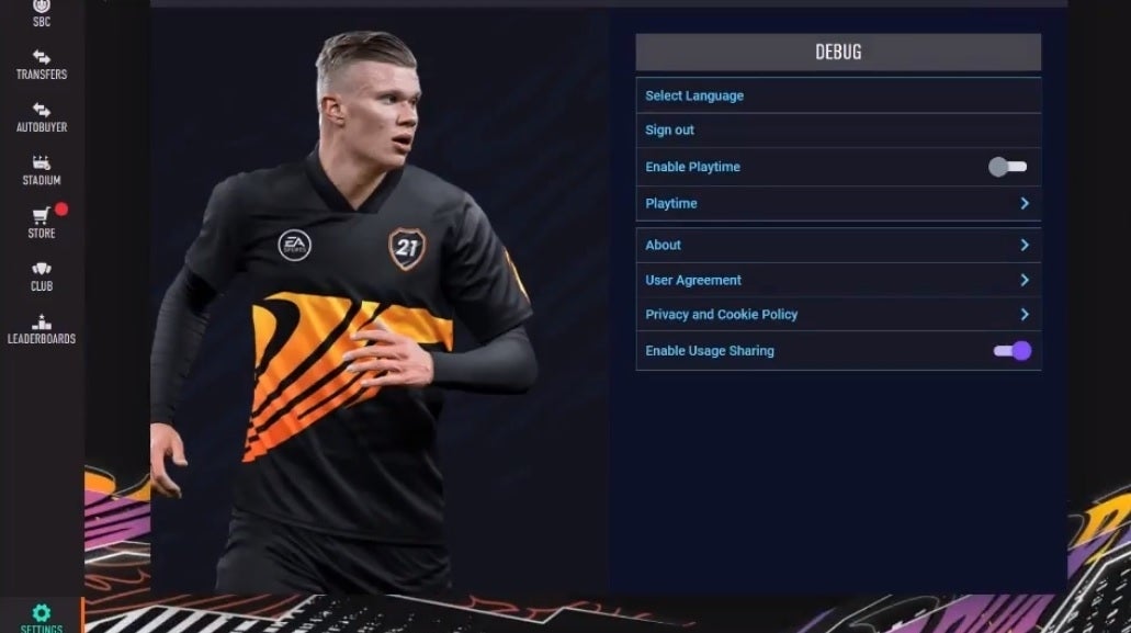 Image for EA accidentally makes FIFA Ultimate Team debug menu available to all on the FUT web app