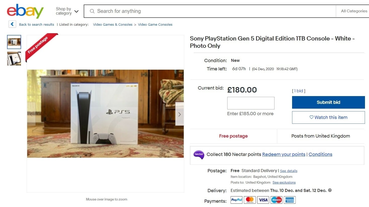 eBay issues warning to scammers selling photos of PS5s |