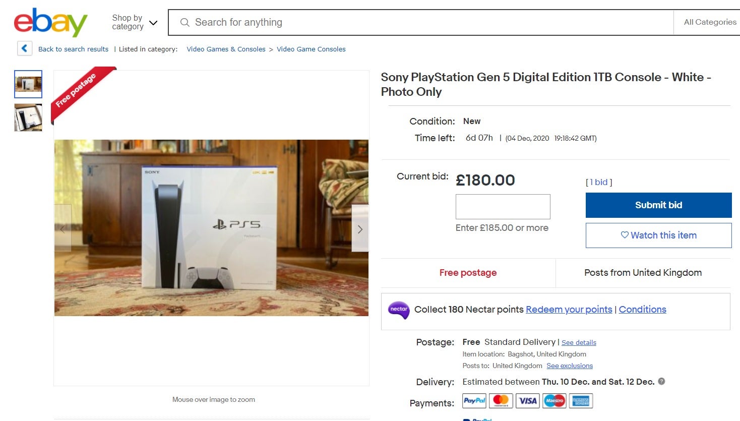 eBay issues warning to scammers selling photos of PS5s