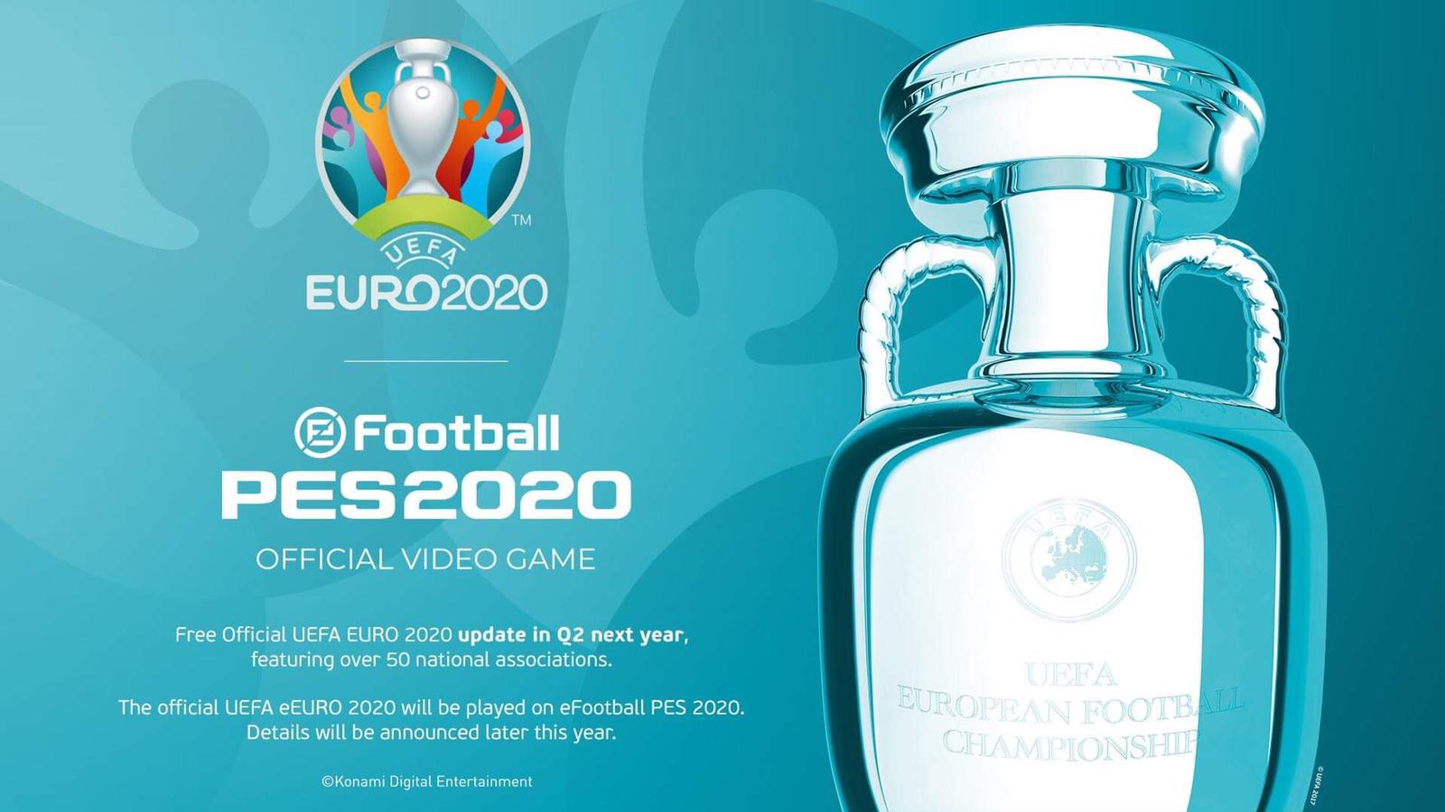 Imagem para PES 2020 é o jogo oficial do EURO 2020