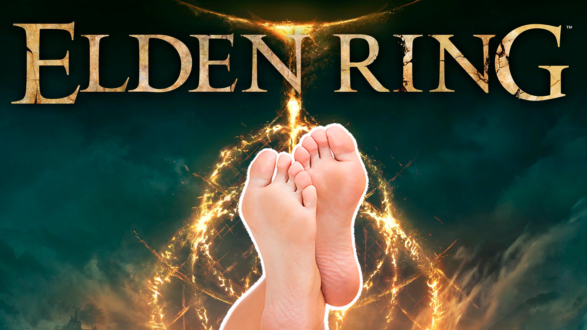 Imagem para Jogadora derrota Malenia de Elden Ring a nível 1 e a jogar com os pés