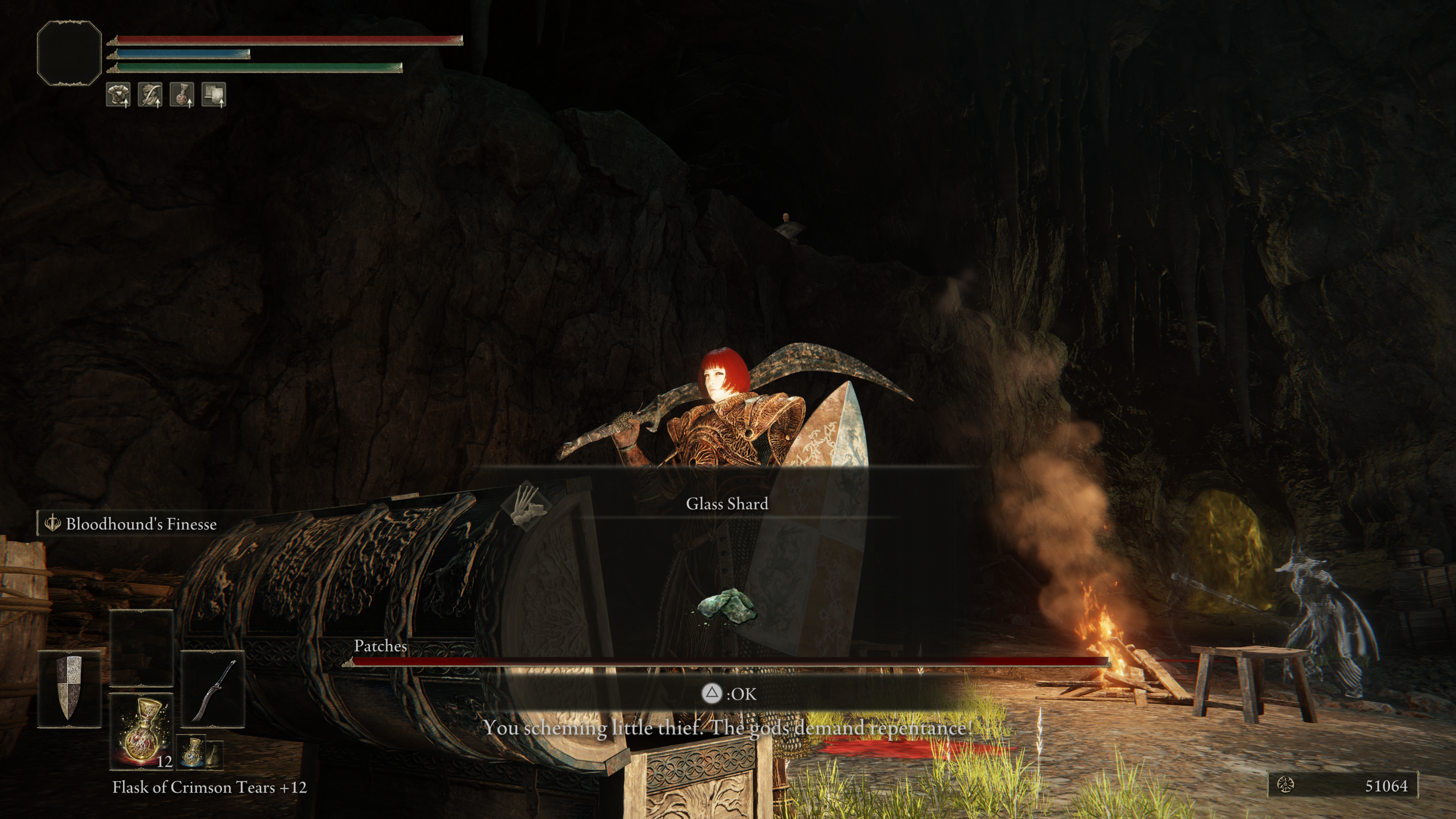 Elden Ring Patches location  quest steps and what to do with Patches s chest - 74