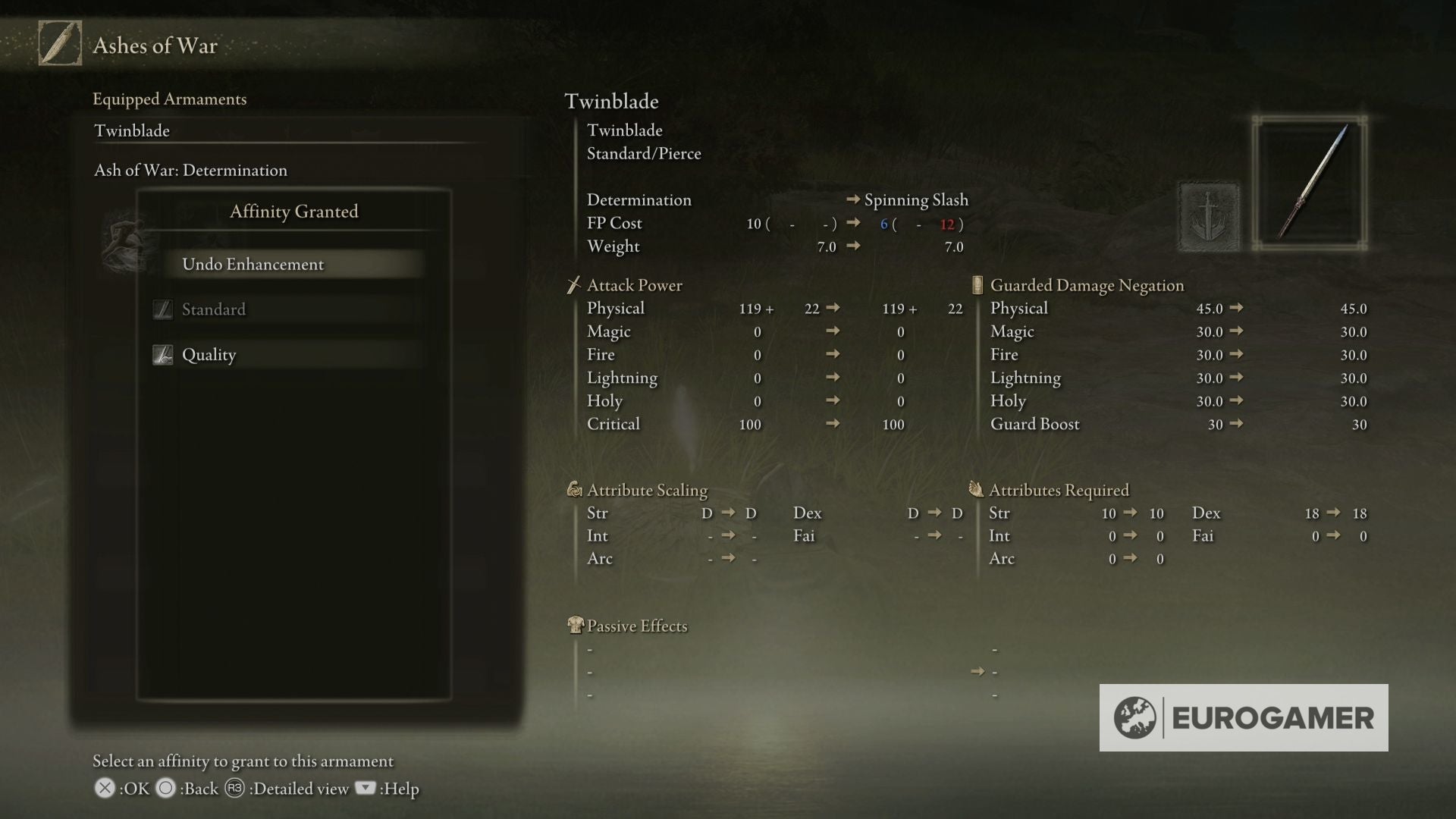 Elden Ring Weapon Arts  How to equip Ash of War abilities with the Whetstone Knife in Elden Ring - 69