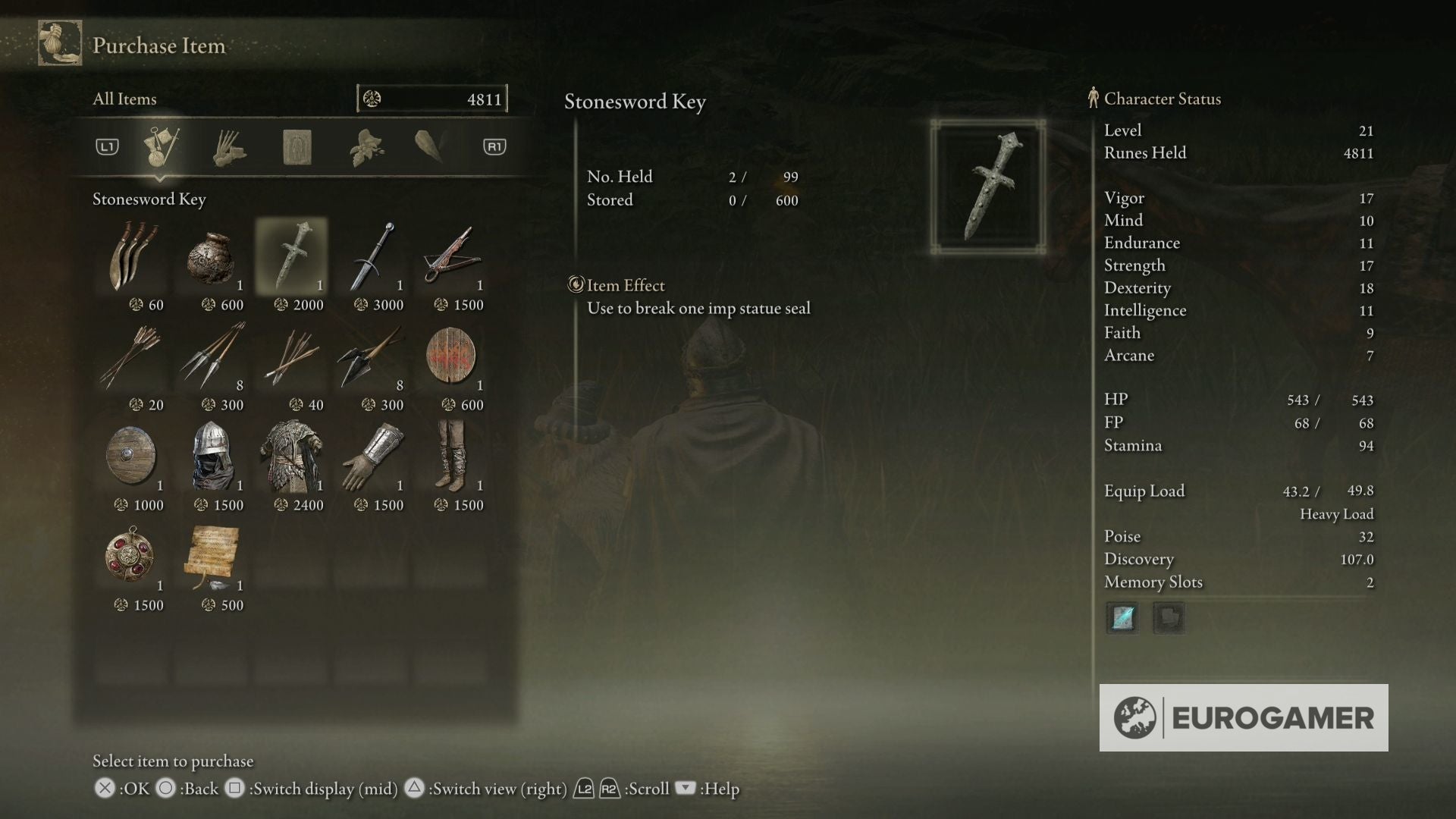 Elden Ring Stonesword Key locations and where to use them - 16