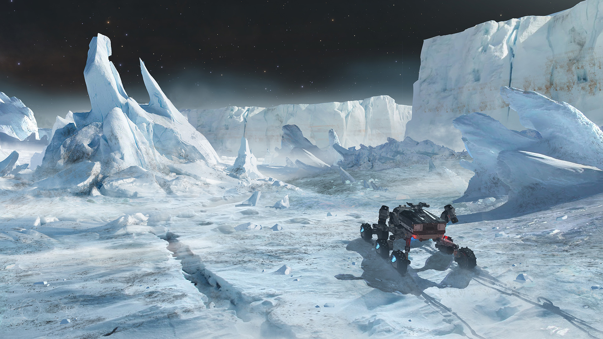 Космический корабль во льдах