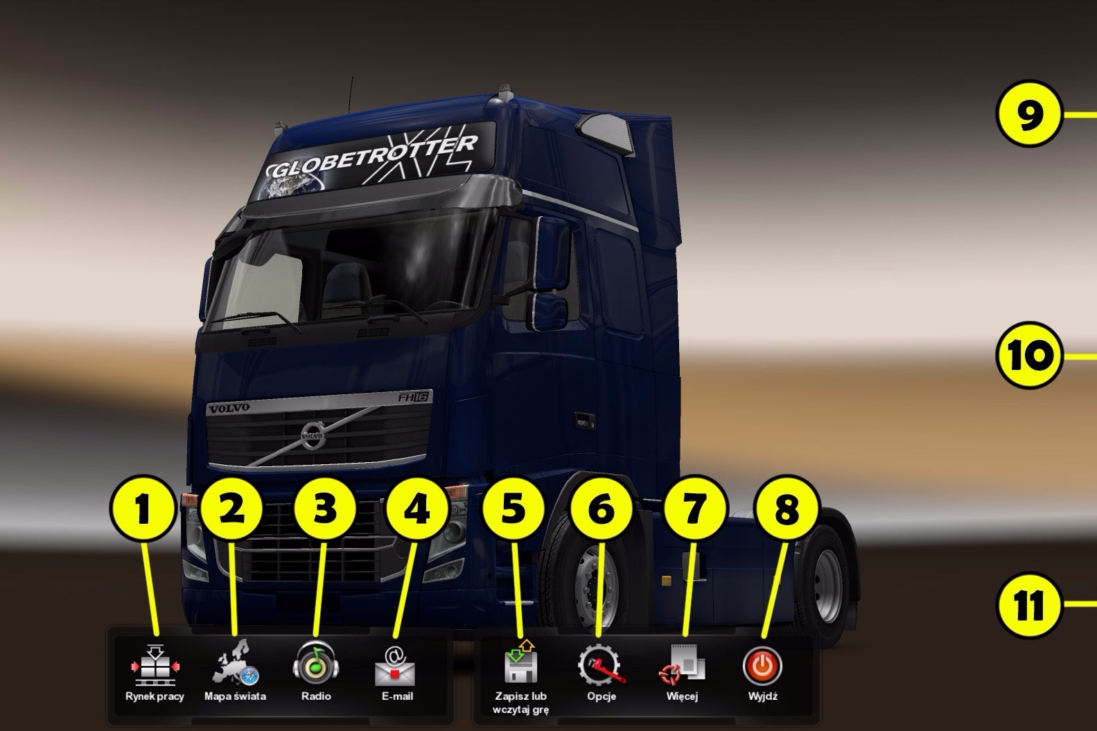 Obrazki dla Euro Truck Simulator 2 - menu główne