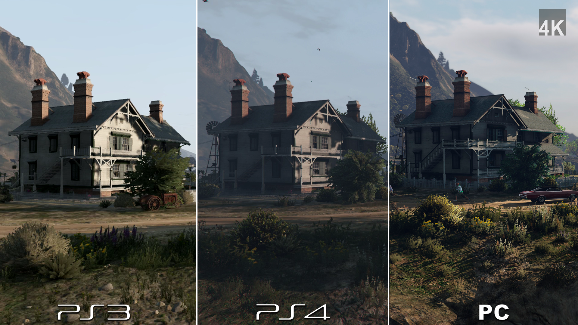 Сравнение 4 дом. GTA 5 ps3 vs ps4. GTA 5 ps3 vs ps4 vs PC. PLAYSTATION 3 vs Xbox 360. GTA 4 PC vs ps3.