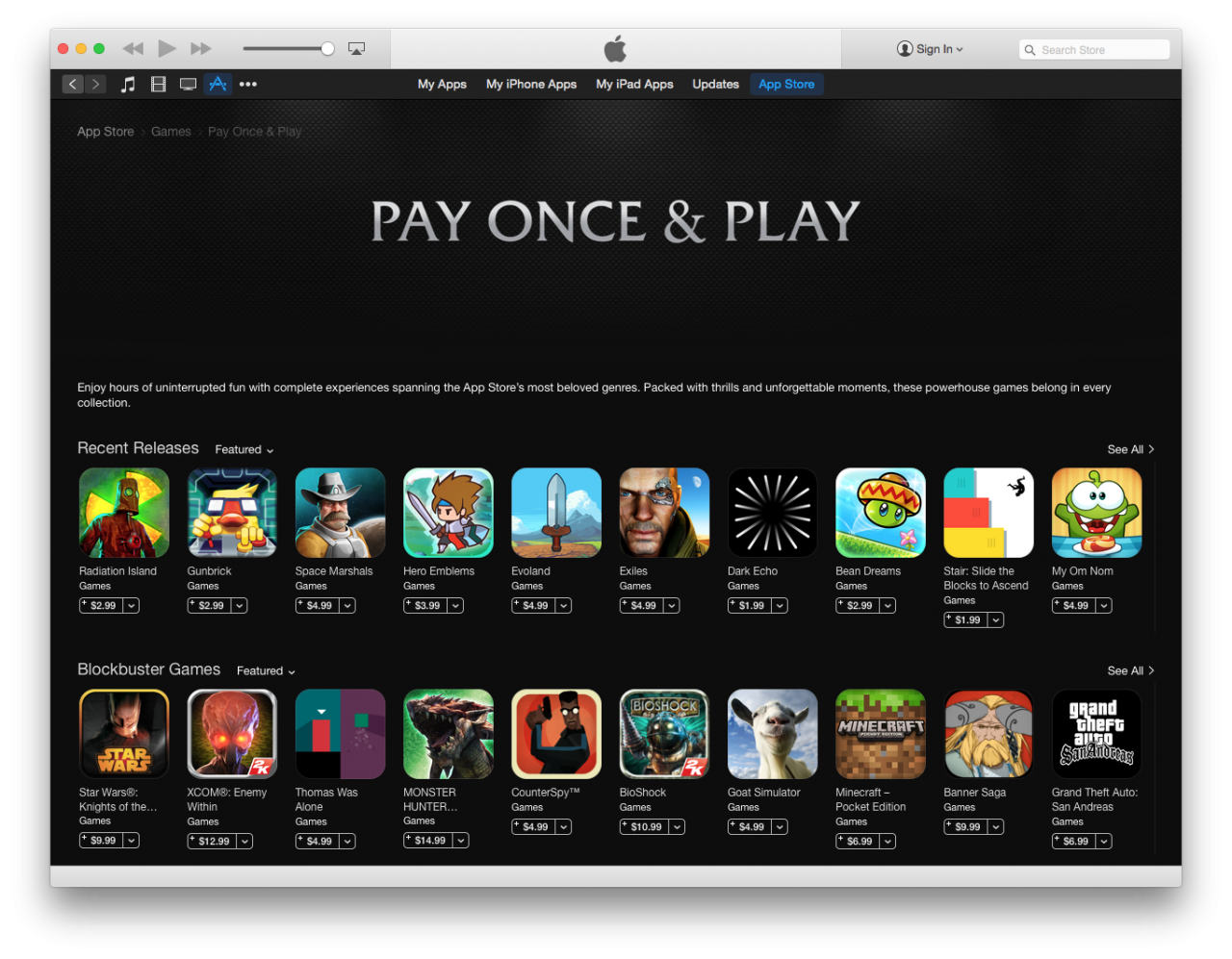 Obrazki dla Apple dodaje kategorię dla gier bez mikrotransakcji w App Store