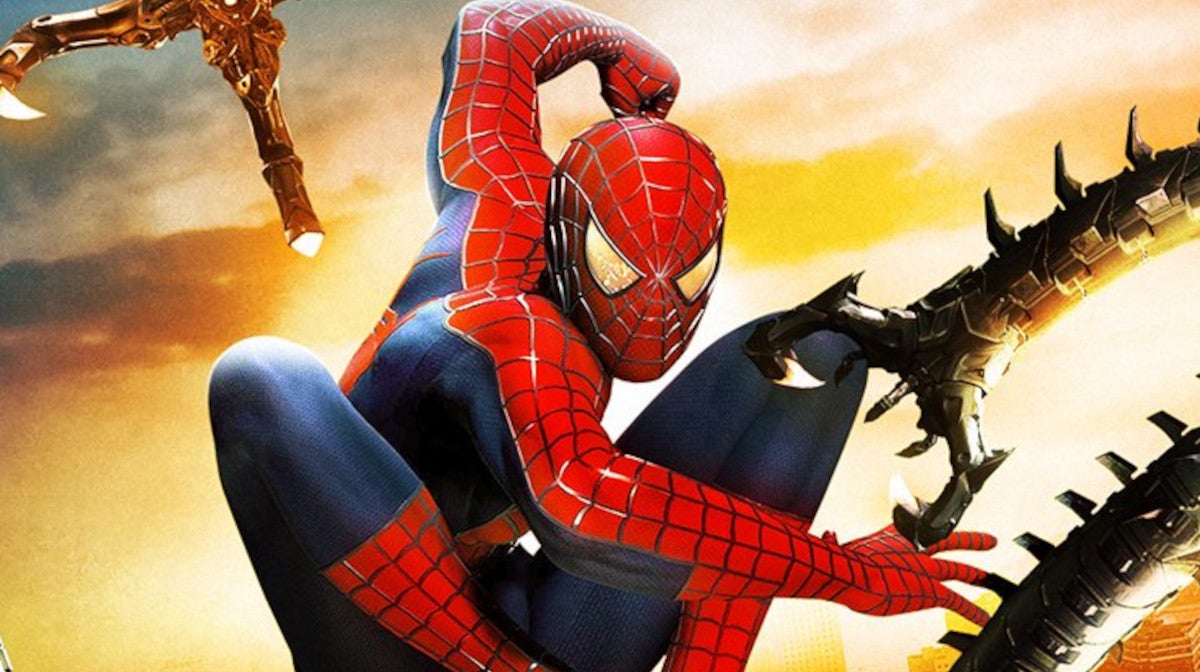 Obrazki dla Fan odtworzył plakaty filmów ze Spider-Manem z pomocą gry Sony