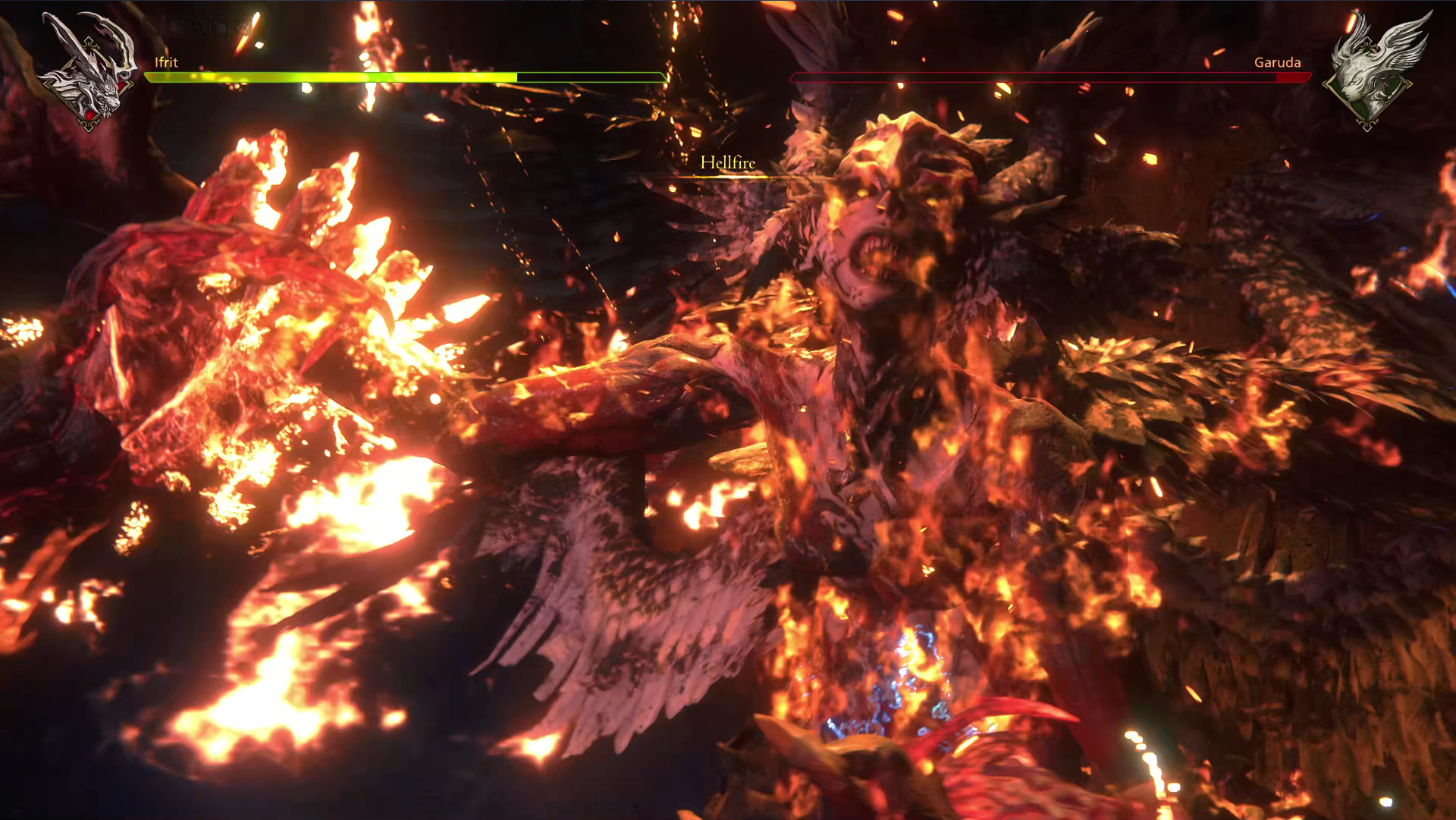 Hellfire on Garuda in Final Fantasy 16