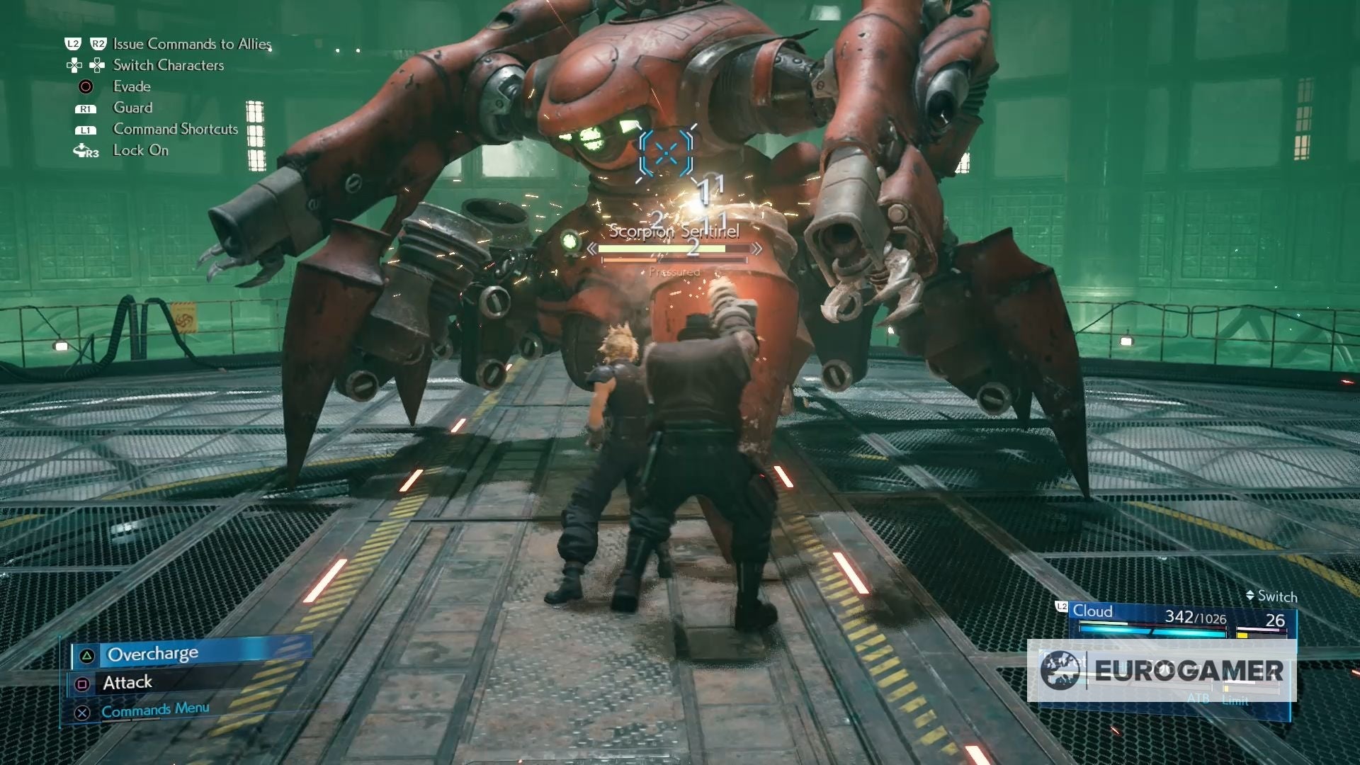 Final Fantasy 7 Remake Timer choice  How to beat first boss Scorpion Sentinel and 20 or 30 minute timer difference explained - 78