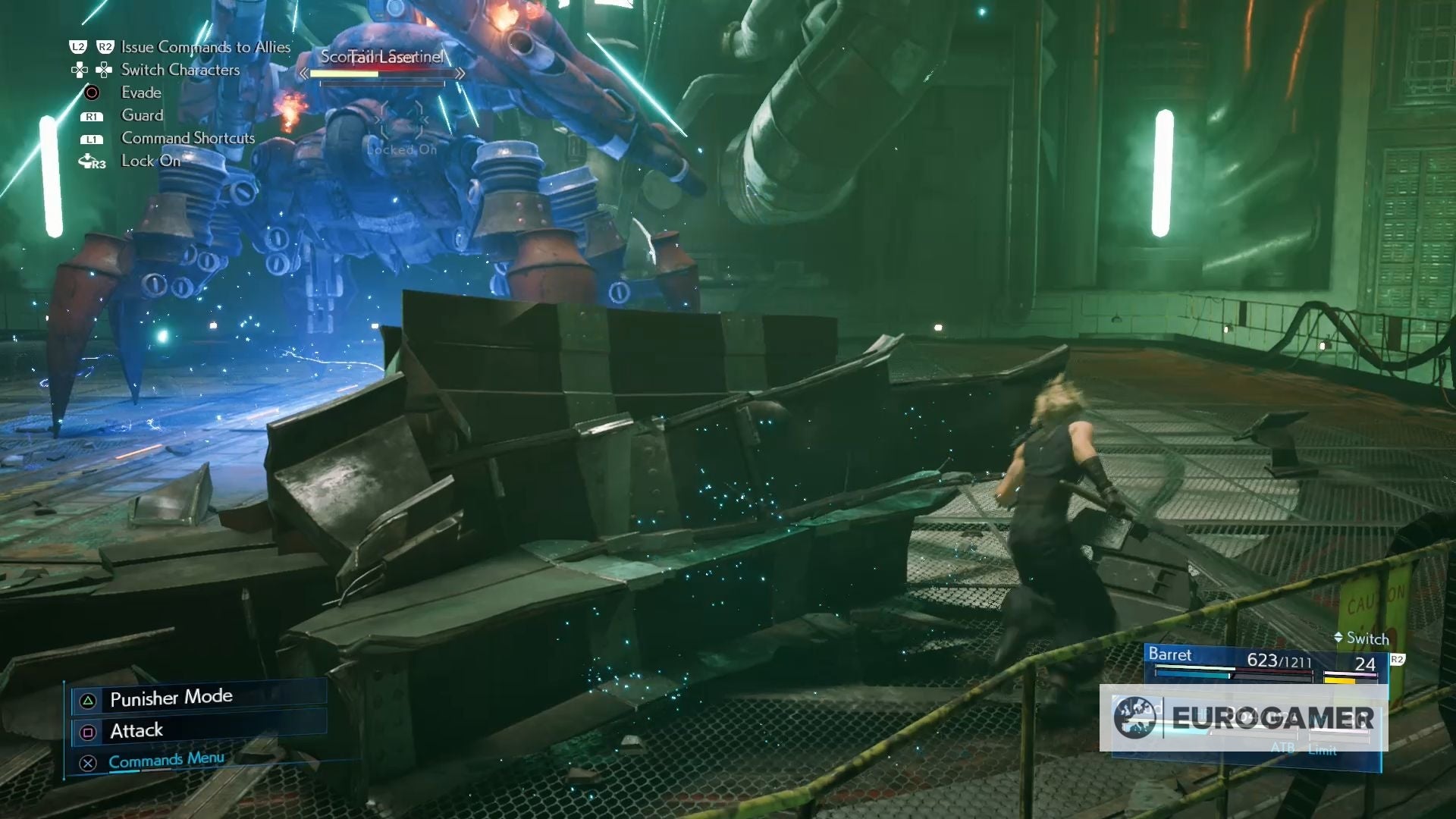 Final Fantasy 7 Remake Timer choice  How to beat first boss Scorpion Sentinel and 20 or 30 minute timer difference explained - 96