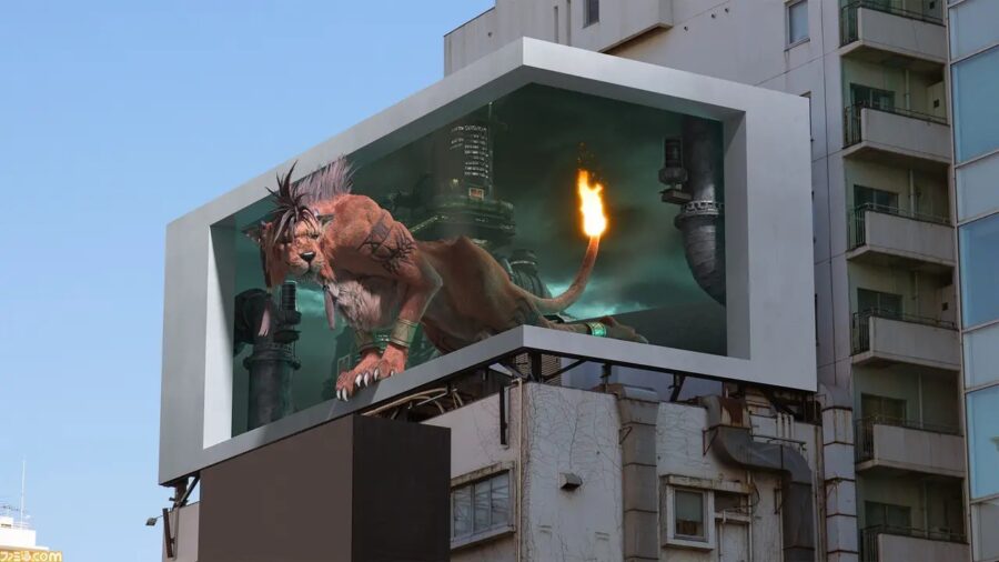 Imagem para Painel publicitário de Final Fantasy 7 Remake impressiona com o seu efeito 3D