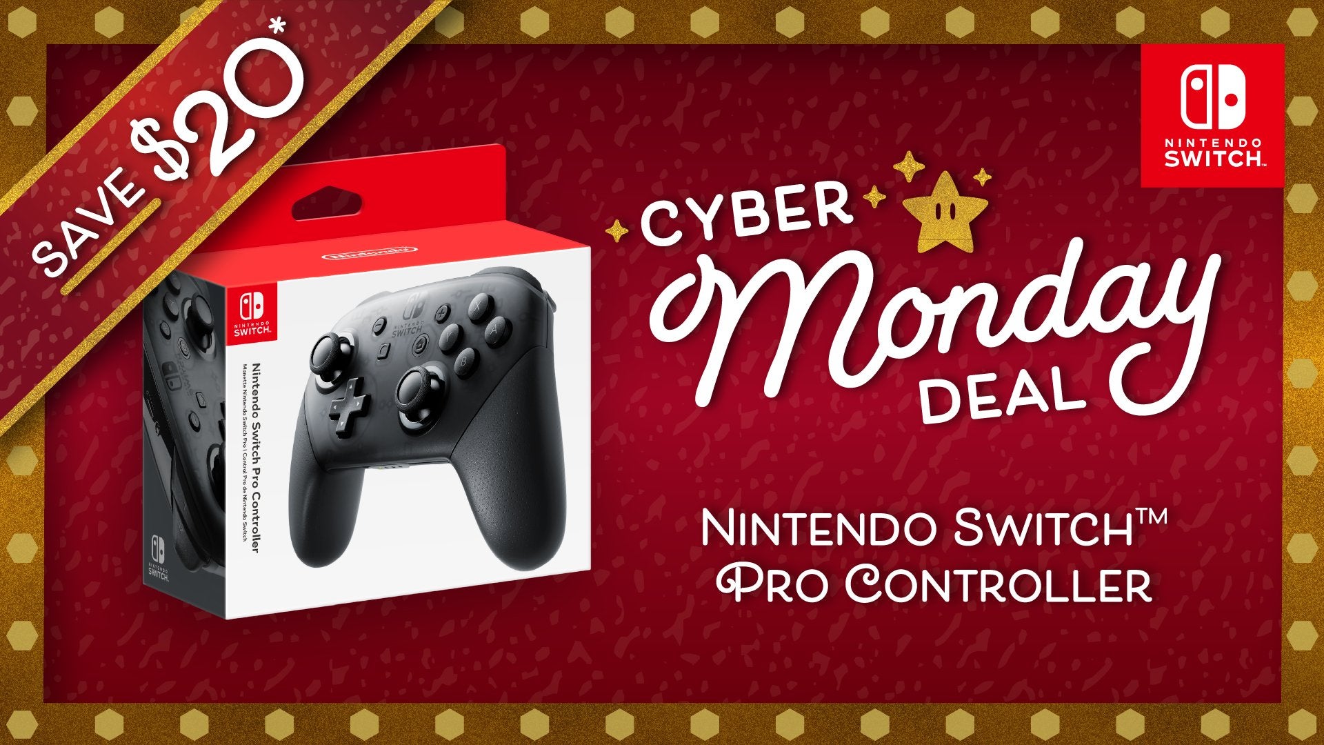 Nintendo has knocked 20 off the Switch Pro controller for Cyber Monday - 47
