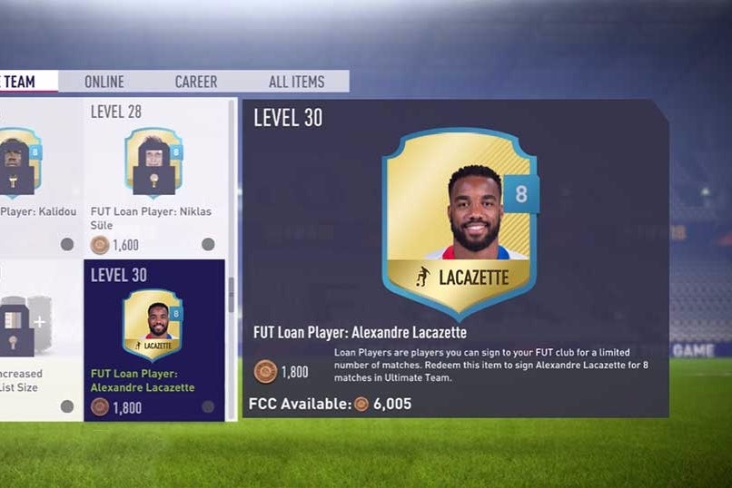 Afbeeldingen van FIFA 18 Ultimate Team - Speler lenen, contract verlengen en aanpassen