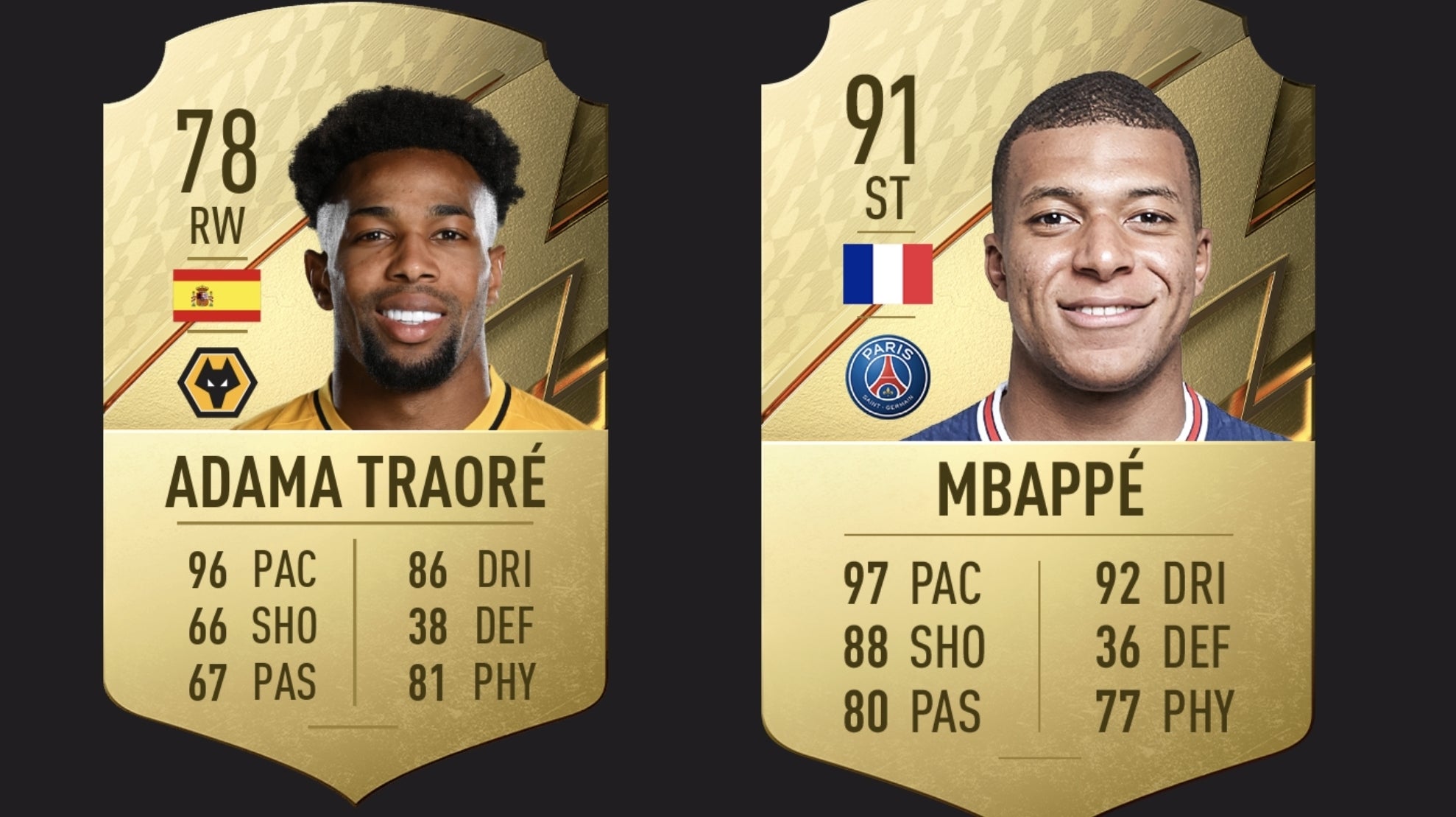 Afbeeldingen van FIFA 22 snelste spelers - Top 20 snelste spelers