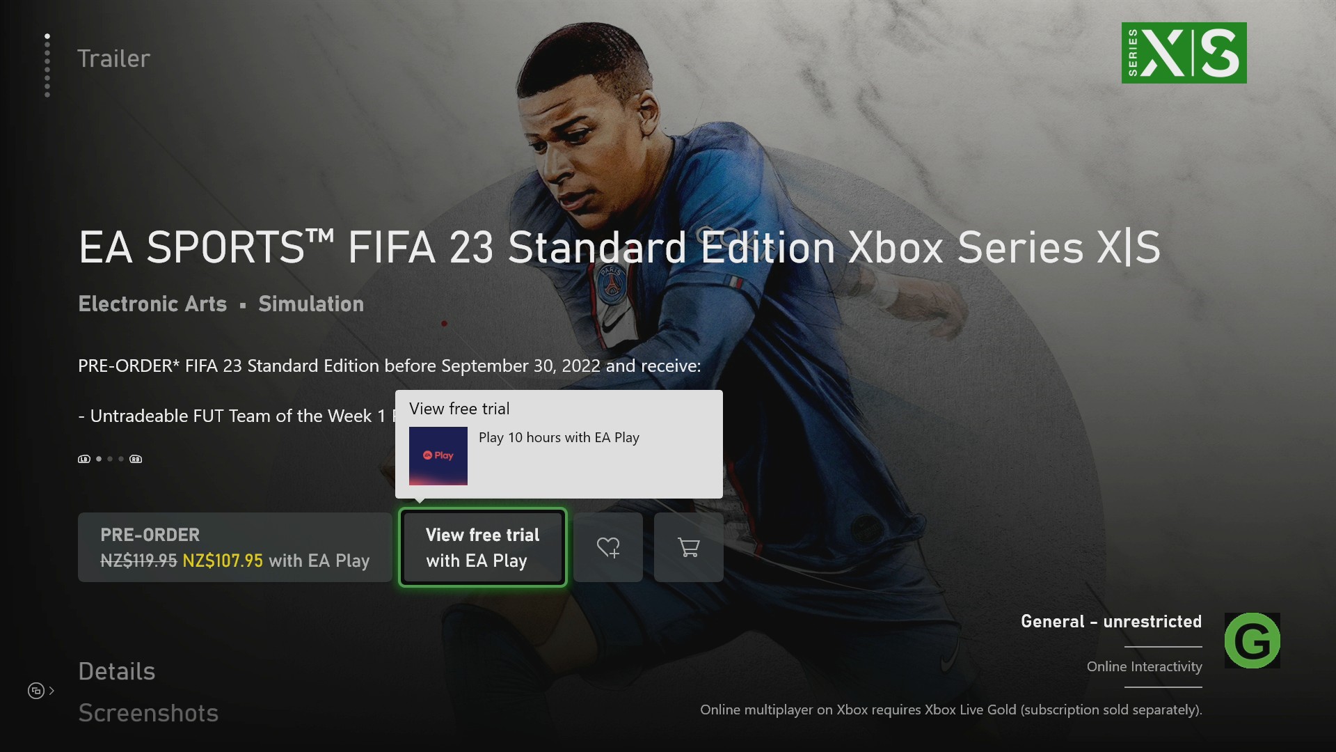 FIFA 23 early access  standard edition release times and dates - 12