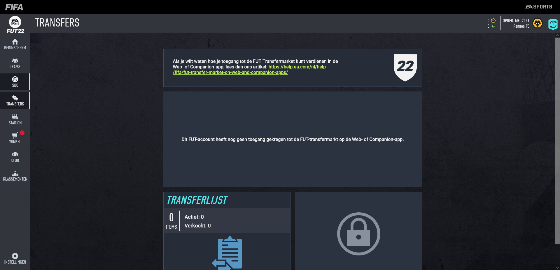 ea web app fifa 22
