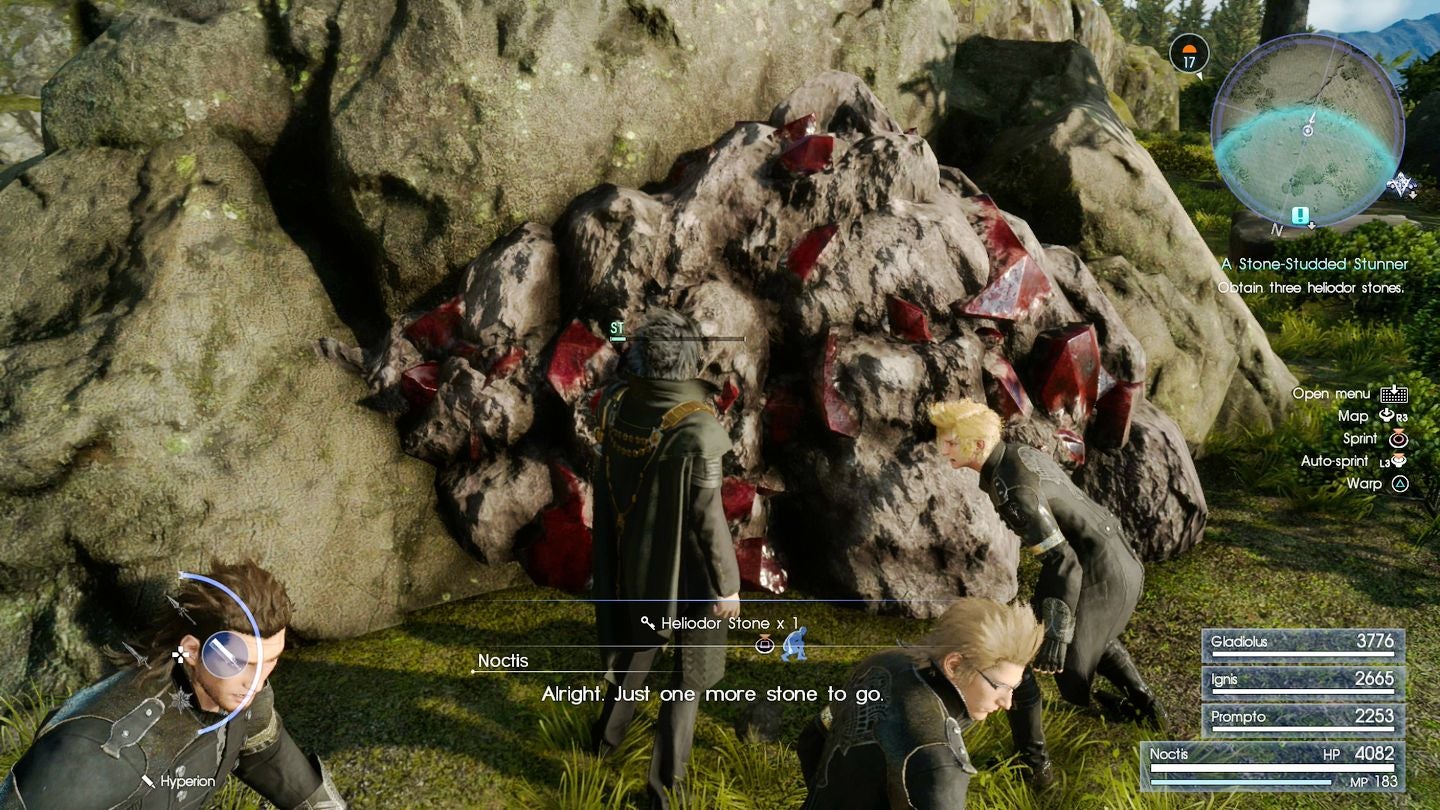 Final Fantasy 15 Dino stone locations for The Aspiring Artisan  A Stone Studded Stunner  Reliable Royalty  No Pain  No Gem and A Treasure Beyond Measure - 10