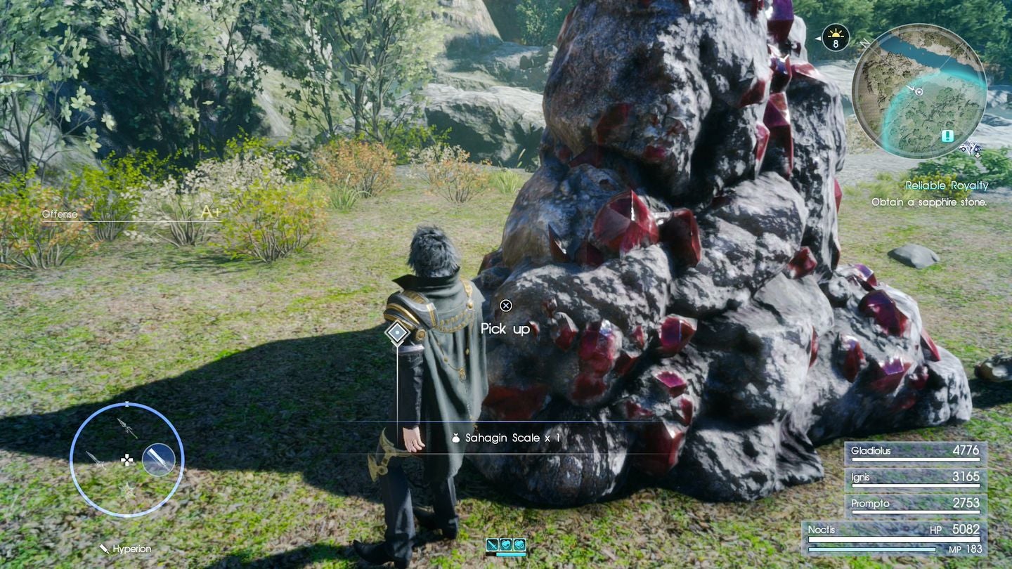 Final Fantasy 15 Dino stone locations for The Aspiring Artisan  A Stone Studded Stunner  Reliable Royalty  No Pain  No Gem and A Treasure Beyond Measure - 43