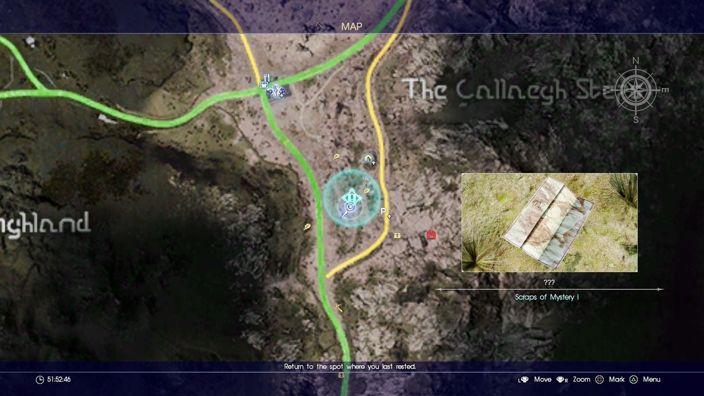 Final Fantasy 15 Scraps of Mystery map piece locations for Sylvester s Map - 19
