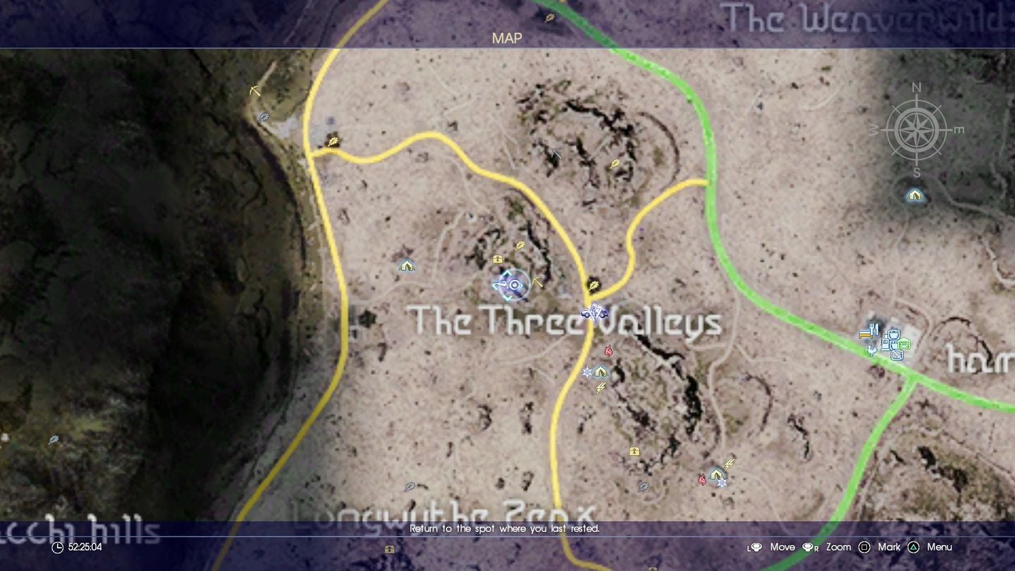 Final Fantasy 15 Scraps of Mystery map piece locations for Sylvester s Map - 62