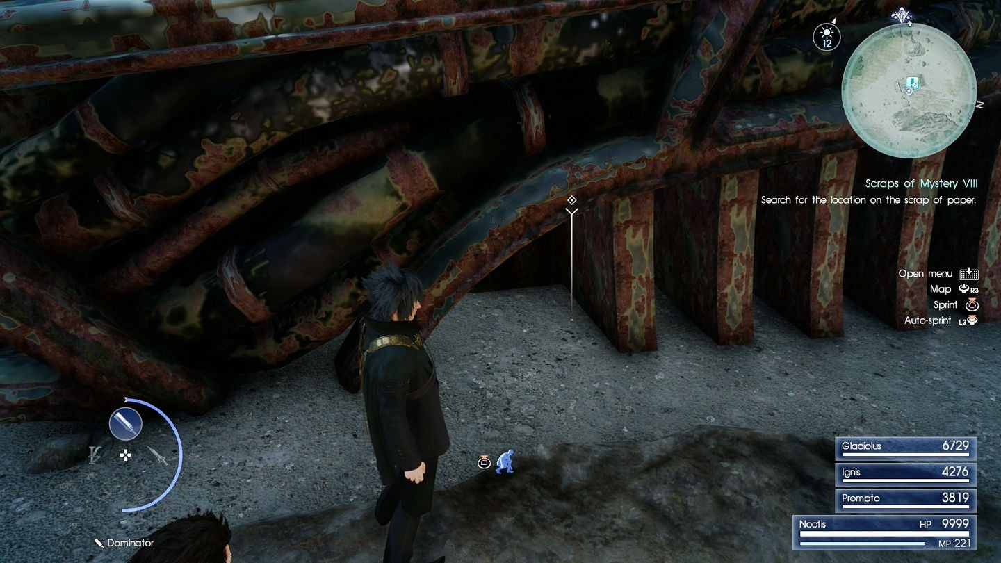 Final Fantasy 15 Scraps of Mystery map piece locations for Sylvester s Map - 76