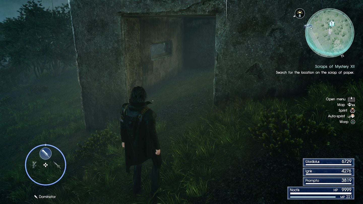 Final Fantasy 15 Scraps of Mystery map piece locations for Sylvester s Map - 99
