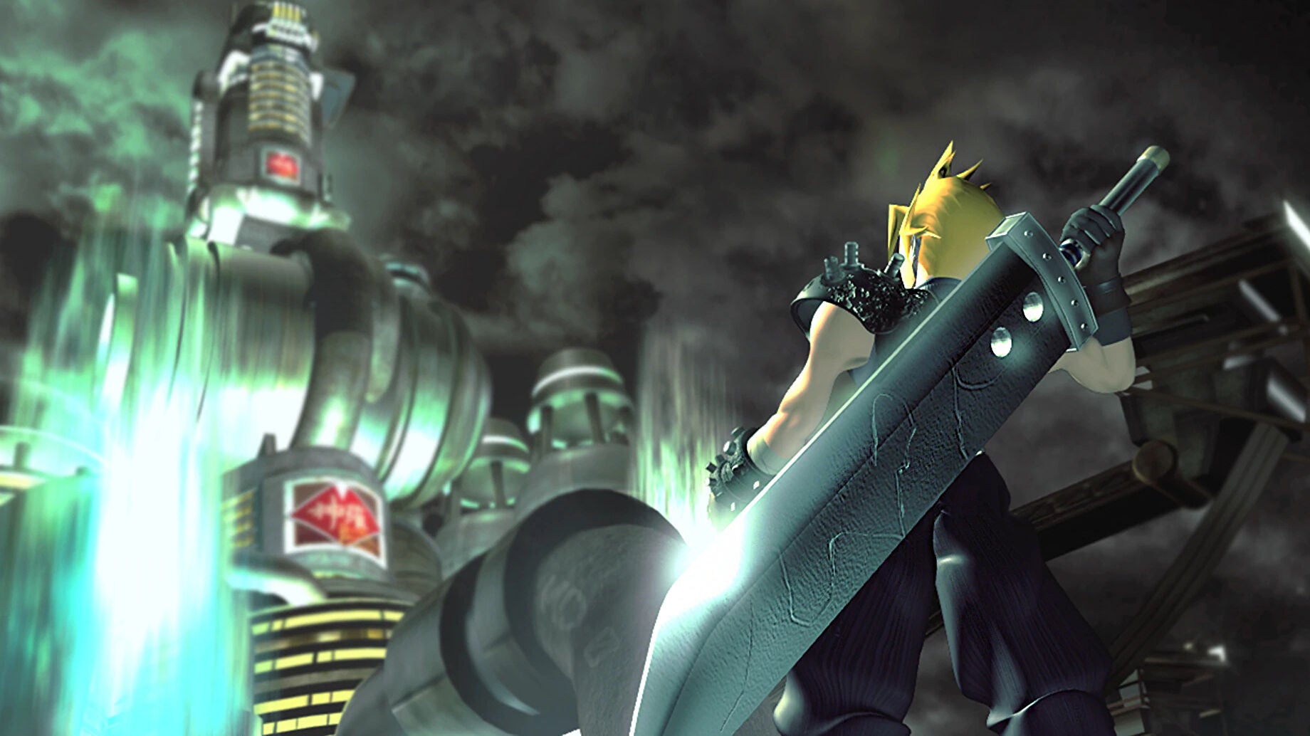 Final Fantasy 7 opening image of Cloud