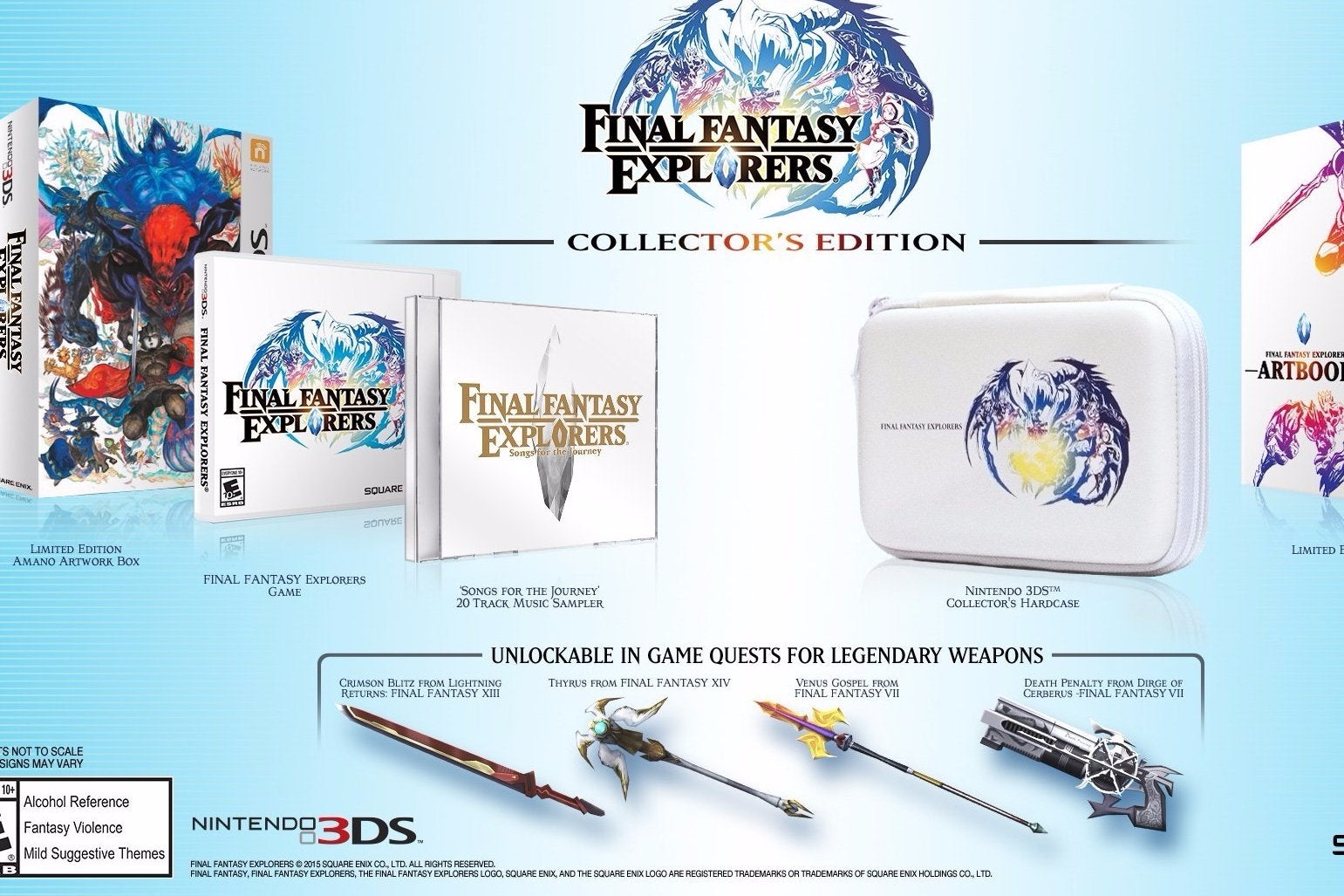Immagine di Final Fantasy Explorers: annunciati i contenuti della collector's edition